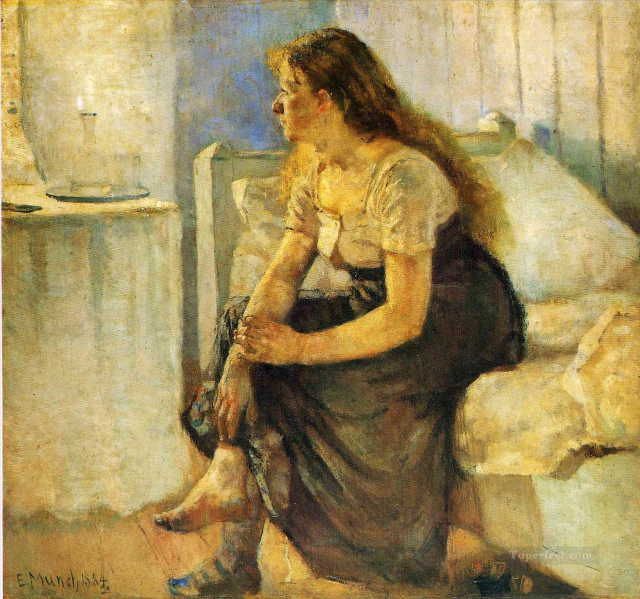 mañana 1884 Edvard Munch Pintura al óleo